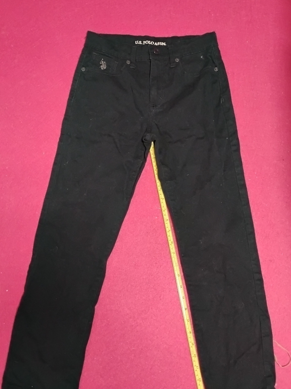 U.S. Polo Assn. Black Straight Jeans for Kids Size 12